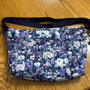 Vera Bradley Featherweight Crossbody Purse Pattern: Artist Garden Purple